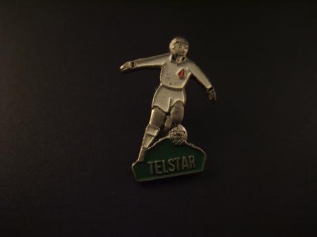 Telstar voetbalclub ( Velsen-IJmuiden) speler met bal,